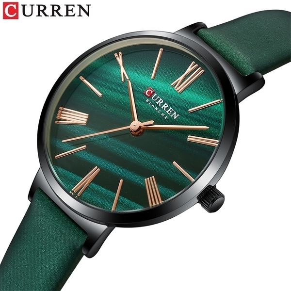 wristwatches curren fashion luxury watches for women malachite green quartz dress bracelet wristwatch with leather female clock 220912, Slivery;brown
wristwatches curren fashion luxury watches for women malachite green quartz dress bracelet wristwatch with leather female clock 220912, Slivery;brown