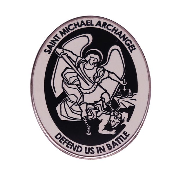 other fashion accessories saint michael the archangel defend us in battle enamel pin brooch badge christians jewelry gift, Silver
other fashion accessories saint michael the archangel defend us in battle enamel pin brooch badge christians jewelry gift, Silver