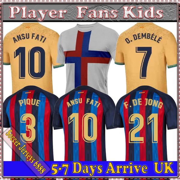 lewandowski soccer jersey 22 23 pedri gavi camiseta de futbol ferran 2022 2023 fc ansu fati raphinha barcelona dest football shirt men barca, Black;yellow
lewandowski soccer jersey 22 23 pedri gavi camiseta de futbol ferran 2022 2023 fc ansu fati raphinha barcelona dest football shirt men barca, Black;yellow