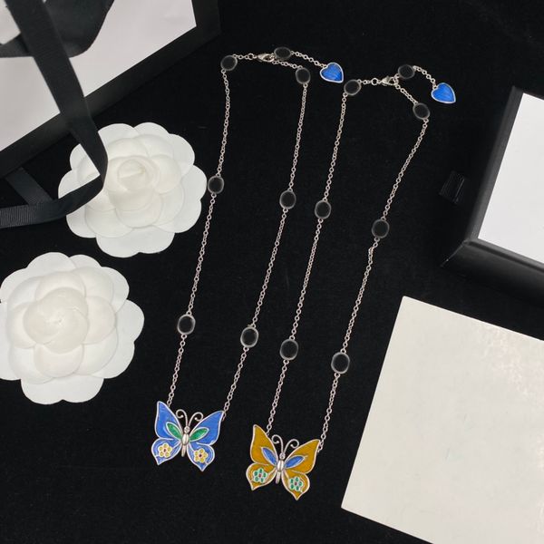 classic fashion butterfly pendant necklaces women flower necklace designer jewelry 18k plated jewelry accessories no box, Silver
classic fashion butterfly pendant necklaces women flower necklace designer jewelry 18k plated jewelry accessories no box, Silver