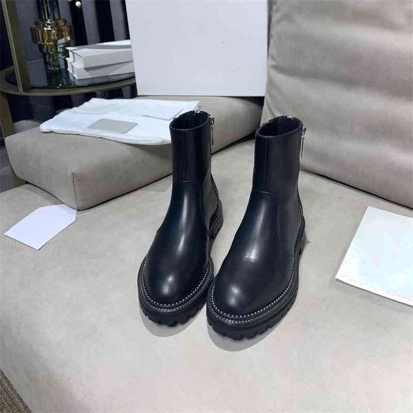 genuine leather boots chelsea boots women's british style autumn thick soled thin net red fried street martin bwth, Black 
genuine leather boots chelsea boots women's british style autumn thick soled thin net red fried street martin bwth, Black