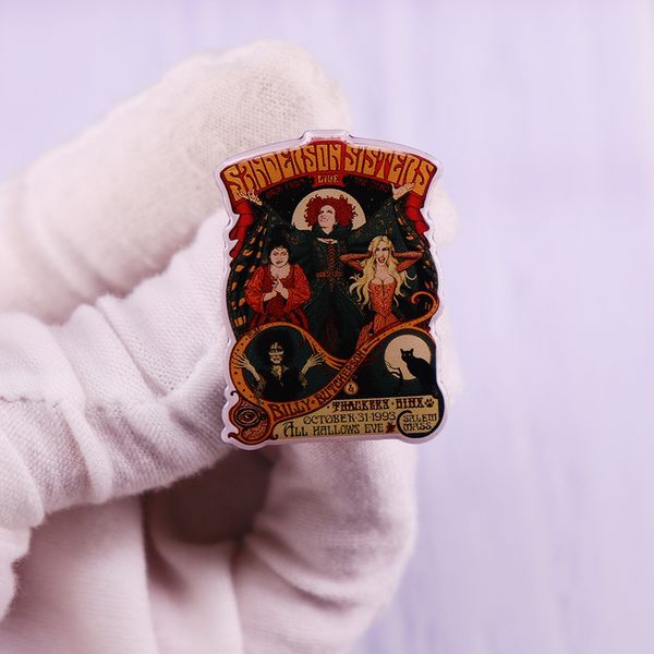 other fashion accessories sanderson sisters enamel pin badge hocus-pocus brooch halloween fashion jewelry gift, Silver
other fashion accessories sanderson sisters enamel pin badge hocus-pocus brooch halloween fashion jewelry gift, Silver