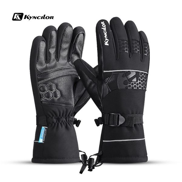 

ski gloves outdoor autumn winter men women thicken snowboard glove touch screen warm thermal waterproof motorcycle riding 220912