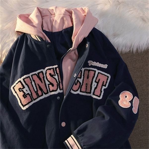 womens jackets trendy fashion letter printing embroidered baseball uniform female couple retro harajuku loose american street jacket women 2, Black;brown
womens jackets trendy fashion letter printing embroidered baseball uniform female couple retro harajuku loose american street jacket women 2, Black;brown