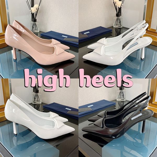 with box designer heels dress shoes logo printed 75mm high-heeled brushed leather pumps black white pink slingback luxury women wedding sand
with box designer heels dress shoes logo printed 75mm high-heeled brushed leather pumps black white pink slingback luxury women wedding sand