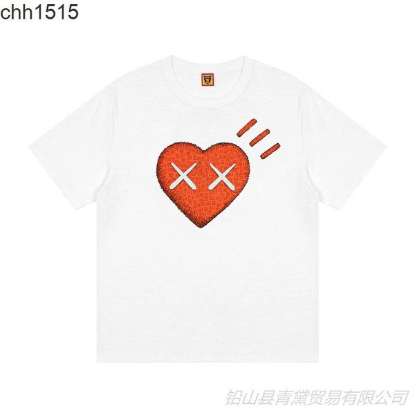 human made tee signed squint loving couple fine sulfur cotton round neck short sleeve t-shirt men's loose new fashion, White;black
human made tee signed squint loving couple fine sulfur cotton round neck short sleeve t-shirt men's loose new fashion, White;black