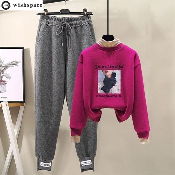 womens two piece pants fashion womens suit autumn and winter korean version leisure thickened high waist harun casual pants twopiece set 220, White
womens two piece pants fashion womens suit autumn and winter korean version leisure thickened high waist harun casual pants twopiece set 220, White