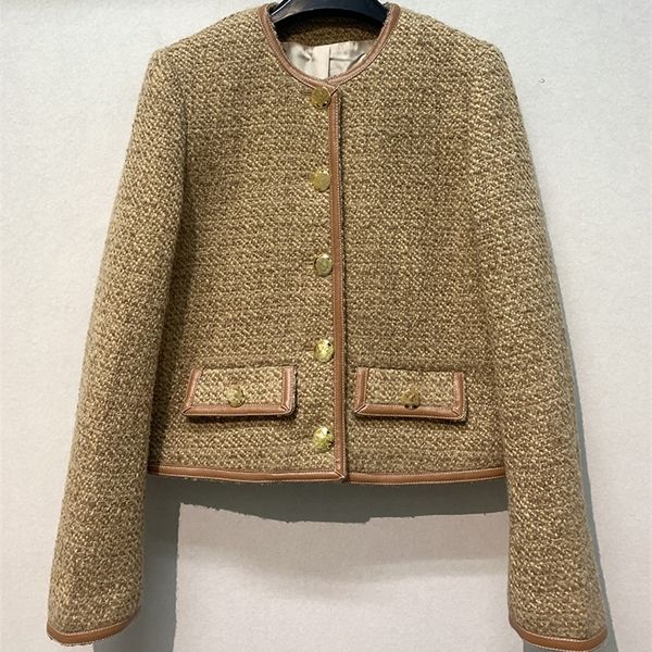 womens wool blends long sleeve casaco weave woolen coat female abrigos short single breasted tweed outwear vintage elegant wool jackets wome, Black
womens wool blends long sleeve casaco weave woolen coat female abrigos short single breasted tweed outwear vintage elegant wool jackets wome, Black
