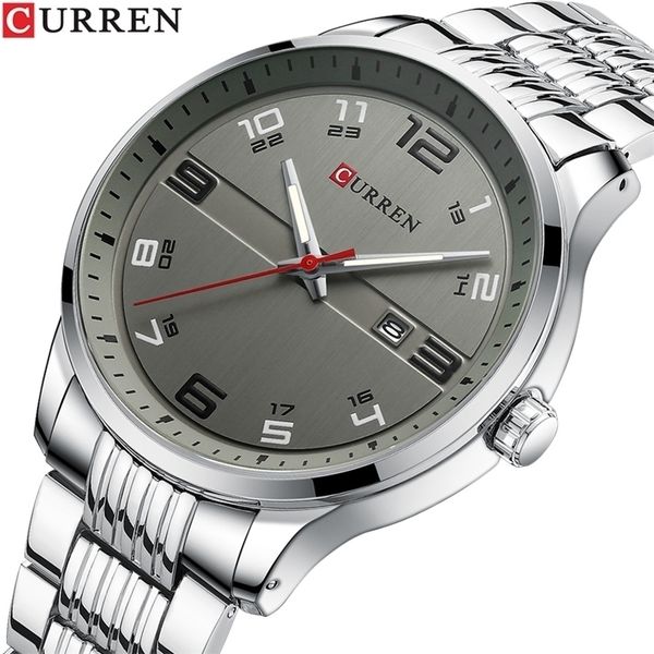 wristwatches curren business men luxury watches stainless steel quartz wrsitwatches male auto date clock with luminous hands 220912, Slivery;brown
wristwatches curren business men luxury watches stainless steel quartz wrsitwatches male auto date clock with luminous hands 220912, Slivery;brown
