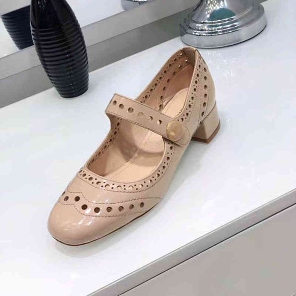 dress shoes summer style thick heel single shoes women's round head middle mary jane carved hollow net red leffer, Black
dress shoes summer style thick heel single shoes women's round head middle mary jane carved hollow net red leffer, Black