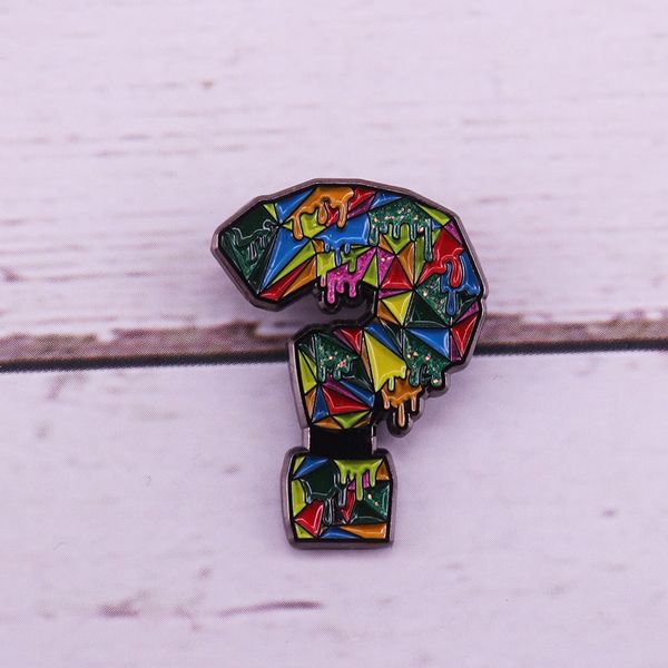 other fashion accessories colourful question mark pin brooch badges, Silver 
other fashion accessories colourful question mark pin brooch badges, Silver