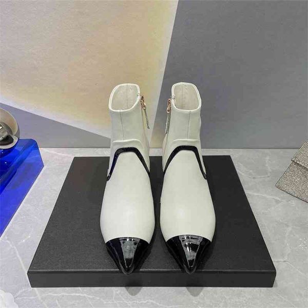 back boots autumn zipper martin boots women's color matching thin chic french short ins fashion street ss39, Black
back boots autumn zipper martin boots women's color matching thin chic french short ins fashion street ss39, Black