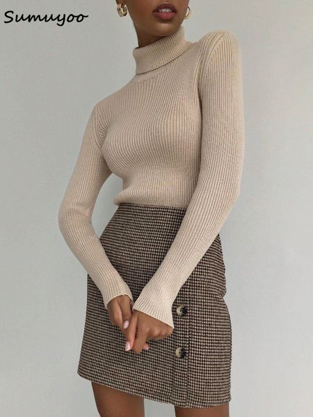 women's knits tees sumuyoo basic turtleneck sweaters autumn winter slim pullover knitted sweater jumper soft warm pull 220912, White
women's knits tees sumuyoo basic turtleneck sweaters autumn winter slim pullover knitted sweater jumper soft warm pull 220912, White