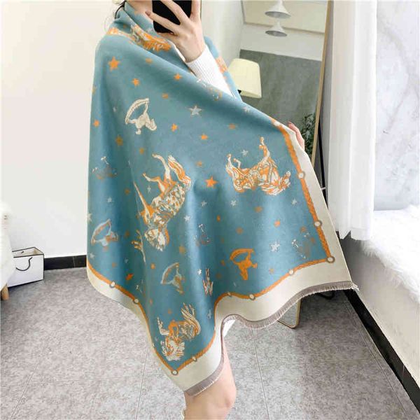classic style 2022 autumn and new korean warm scarf female five pointed star trojan imitation cashmere bib medium long shawl windproof, Blue;gray
classic style 2022 autumn and new korean warm scarf female five pointed star trojan imitation cashmere bib medium long shawl windproof, Blue;gray