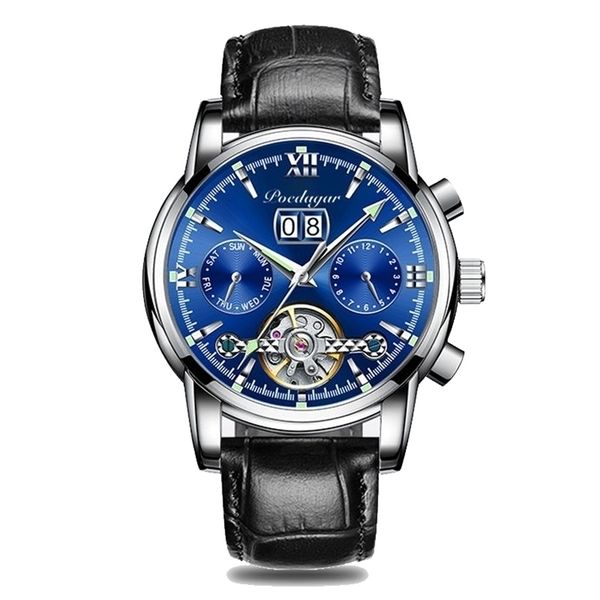 wristwatches poedagar luxury men mechanical wristwatch genuine leather automatic sports chronograph men watches brand business clock 220912, Slivery;brown
wristwatches poedagar luxury men mechanical wristwatch genuine leather automatic sports chronograph men watches brand business clock 220912, Slivery;brown