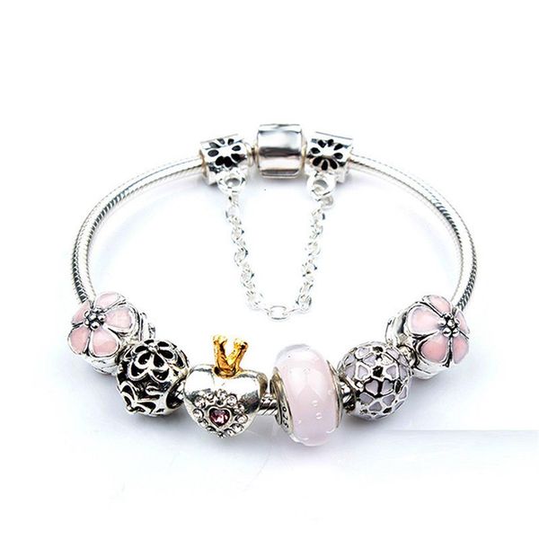 fashion crown crystal bead bracelet for pandora style pendant charm bead jewelry with245k, Black
fashion crown crystal bead bracelet for pandora style pendant charm bead jewelry with245k, Black