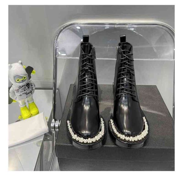 boots european short boots women's early autumn style front lace up martin middle heel british thick, Black
boots european short boots women's early autumn style front lace up martin middle heel british thick, Black