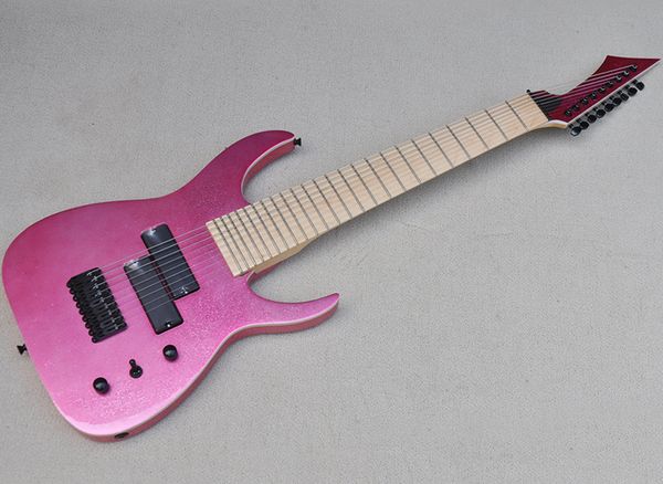 9 strings sparkle pink electric guitar with maple fretboard 24 frets customized color logo available
9 strings sparkle pink electric guitar with maple fretboard 24 frets customized color logo available
