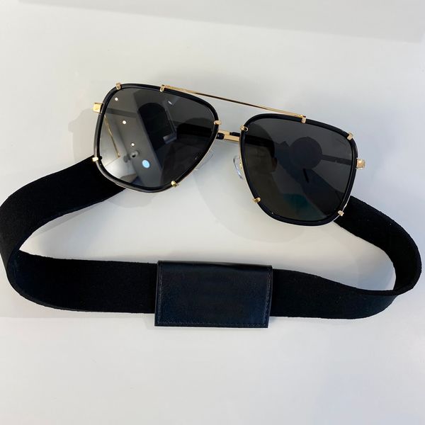 gold metal square pilot sunglasses for men dark grey with strap summer glasses shades occhiali da sole pupular styles, White;black
gold metal square pilot sunglasses for men dark grey with strap summer glasses shades occhiali da sole pupular styles, White;black