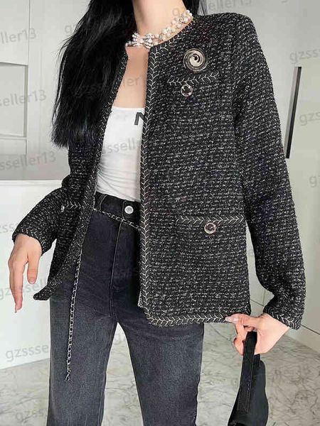 womens jacket fashion woven tweed jackets crew neck metal button decoration cardigan autumn coat designer women clothing 0912, Black;brown
womens jacket fashion woven tweed jackets crew neck metal button decoration cardigan autumn coat designer women clothing 0912, Black;brown