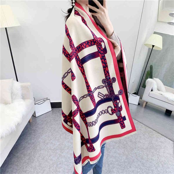 classic style new imitation cashmere chain scarf korean fashion travel p bib autumn and warm shawl female, Blue;gray
classic style new imitation cashmere chain scarf korean fashion travel p bib autumn and warm shawl female, Blue;gray