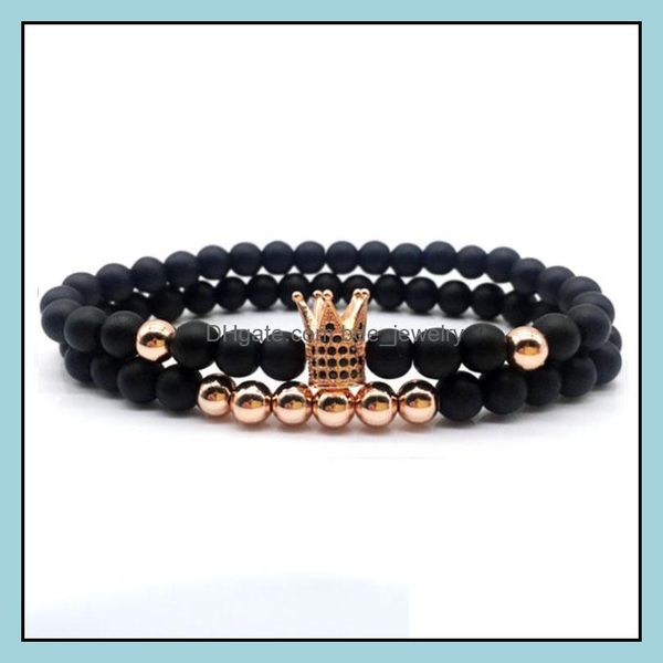 beaded strands 6mm black frosted copper bead bracelet micro-inlaid zircon crown couple drop delivery 2021 jewelry bracelets bdejewelr dh8eh
beaded strands 6mm black frosted copper bead bracelet micro-inlaid zircon crown couple drop delivery 2021 jewelry bracelets bdejewelr dh8eh