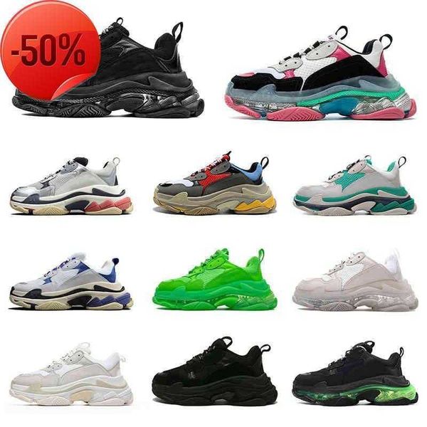 paris platform sneakers triple s fashion flat casual shoes crystal bottom all black white green pink red luxurys designers 17fw chunky style
paris platform sneakers triple s fashion flat casual shoes crystal bottom all black white green pink red luxurys designers 17fw chunky style