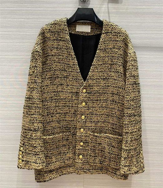women's wool & blends new european and american women's wear for winter 2022 long sleeve v-neck single breasted fashionable gold t, Black
women's wool & blends new european and american women's wear for winter 2022 long sleeve v-neck single breasted fashionable gold t, Black