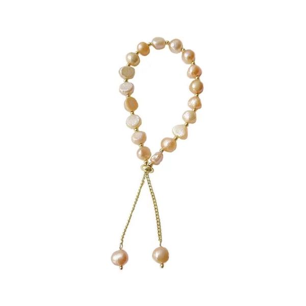natural shaped pearl chain with retro temperament 18k gold plating 6mm size pull-out buckle to adjust size gift for women jewelry fashion ha, Black
natural shaped pearl chain with retro temperament 18k gold plating 6mm size pull-out buckle to adjust size gift for women jewelry fashion ha, Black