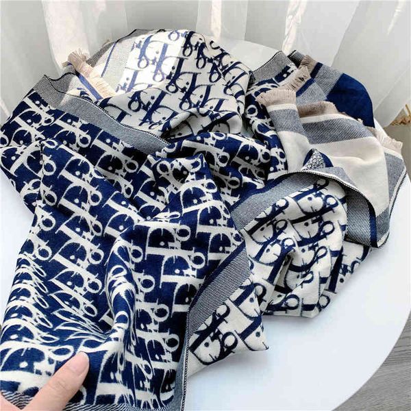 classic style scarf female autumn and shoulder protector korean version warm thickened oversized shawl with cloak dual-purpose scarf bib, Blue;gray
classic style scarf female autumn and shoulder protector korean version warm thickened oversized shawl with cloak dual-purpose scarf bib, Blue;gray