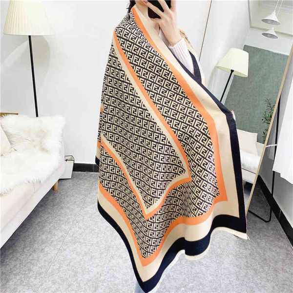 classic style 2022 scarf women's new imitation cashmere shawl double-sided thickened warm long bib, Blue;gray
classic style 2022 scarf women's new imitation cashmere shawl double-sided thickened warm long bib, Blue;gray
