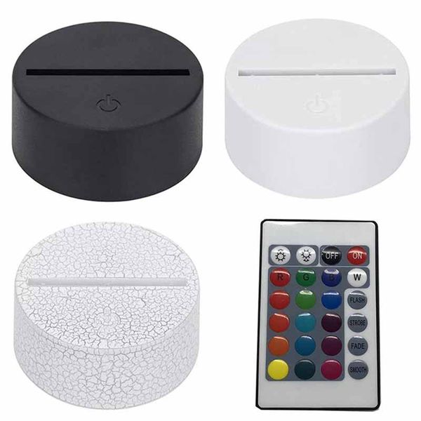 3d night led light lamp base 7 colors changing table night lights with usb cable remote
3d night led light lamp base 7 colors changing table night lights with usb cable remote