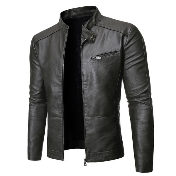 men's leather faux leather pu casual leather jacket men spring autumn coat motorcycle biker slim fit outwear male black blue clothing p
men's leather faux leather pu casual leather jacket men spring autumn coat motorcycle biker slim fit outwear male black blue clothing p
