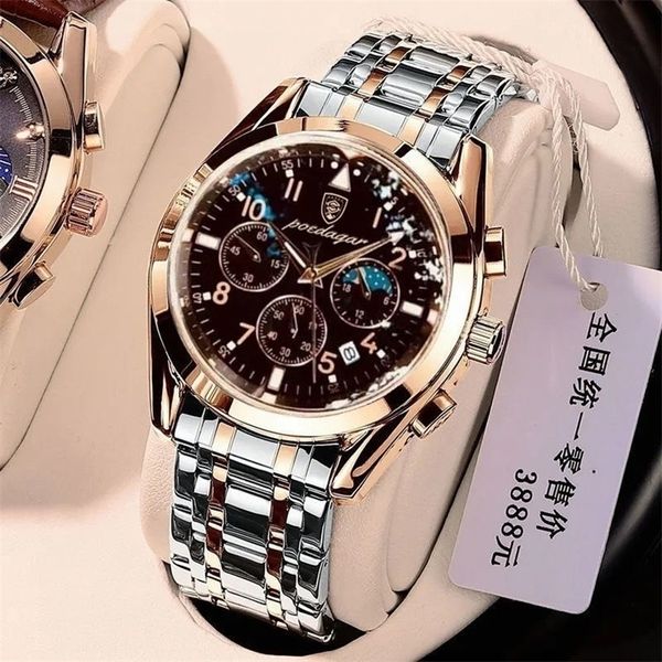 wristwatches poedagar men watch luxury brand sport business rose gold watches mens waterproof quartz clock watches relogio masculino 220912, Slivery;brown
wristwatches poedagar men watch luxury brand sport business rose gold watches mens waterproof quartz clock watches relogio masculino 220912, Slivery;brown