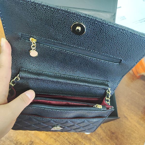 classic caviar calfskin leather card holder bags mini flap clutch wallet with gold matelasse chain cross body shoulder famous luxury designe
classic caviar calfskin leather card holder bags mini flap clutch wallet with gold matelasse chain cross body shoulder famous luxury designe