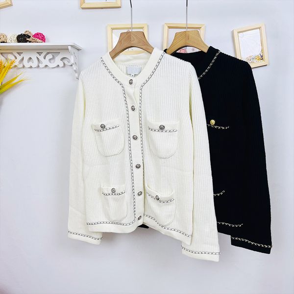 902 2022 milan runway autumn sweater black long sleeve crew neck fashion clothes womens xue, White;black
902 2022 milan runway autumn sweater black long sleeve crew neck fashion clothes womens xue, White;black
