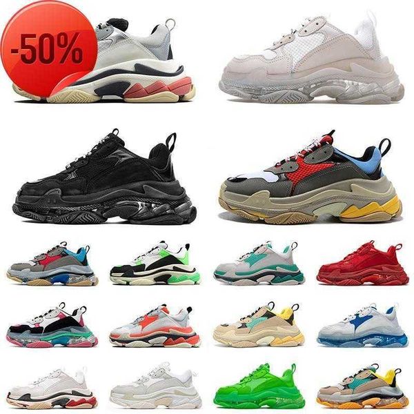 2021 fashion sneakers clear sole triple s men women platform 17fw paris vintage old crystal bottom triple -s designer sport, Black
2021 fashion sneakers clear sole triple s men women platform 17fw paris vintage old crystal bottom triple -s designer sport, Black