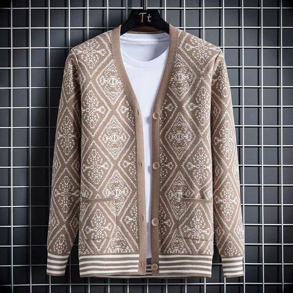 men sweaters luxury designer v-neck cardigan casual sweater youth fashion handsome all-match sweater coat mens clothing, White;black
men sweaters luxury designer v-neck cardigan casual sweater youth fashion handsome all-match sweater coat mens clothing, White;black