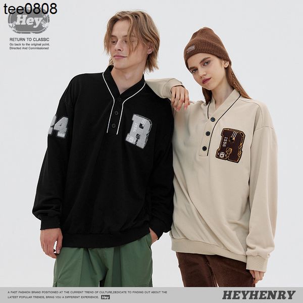 henry college style fashion hoodies apricot loose casual couple v-neck sweater 2022 autumn new male, Black
henry college style fashion hoodies apricot loose casual couple v-neck sweater 2022 autumn new male, Black
