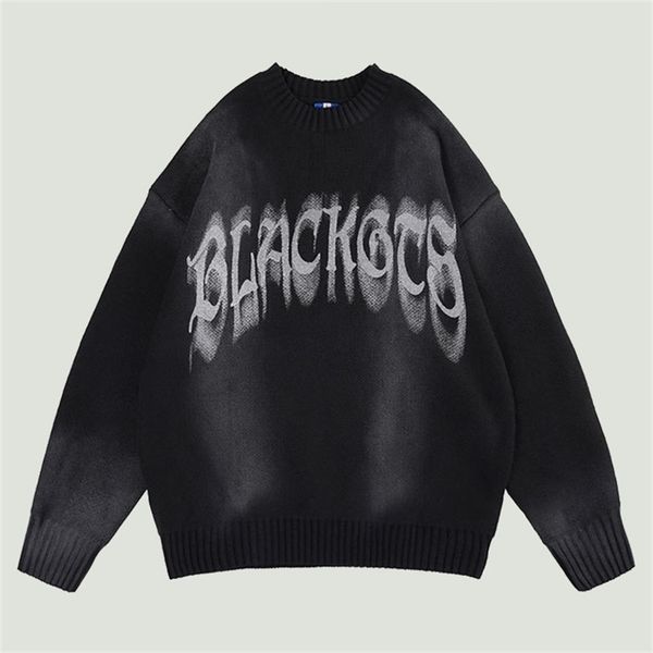 men's sweaters oversized vintage knitted mens hip hop gradient letters jacquard jumpers harajuku casual o-neck pullovers autumn 220912, White;black
men's sweaters oversized vintage knitted mens hip hop gradient letters jacquard jumpers harajuku casual o-neck pullovers autumn 220912, White;black