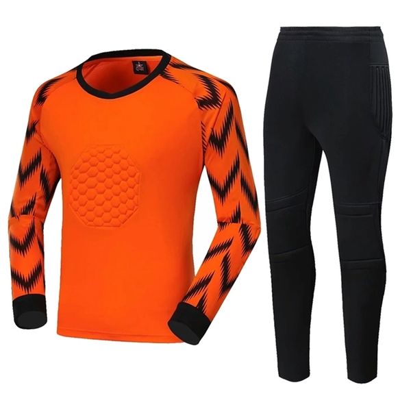 gym clothing kids adults soccer goalkeeper jersey sponge protector suit survetement football kits men child sports training tracksuit unifor, White;black
gym clothing kids adults soccer goalkeeper jersey sponge protector suit survetement football kits men child sports training tracksuit unifor, White;black