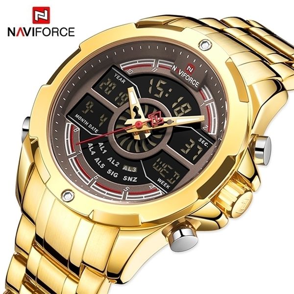 wristwatches naviforce luxury original watches for men digital chronograph military sport quartz wrist watch stainless steel waterproof cloc, Slivery;brown
wristwatches naviforce luxury original watches for men digital chronograph military sport quartz wrist watch stainless steel waterproof cloc, Slivery;brown