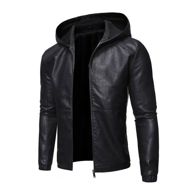 men's leather faux hood mens jacket motorcycle winter autumn fleece warm pu biker vintage coat male moto casual slim pilot jackets 2209, Black
men's leather faux hood mens jacket motorcycle winter autumn fleece warm pu biker vintage coat male moto casual slim pilot jackets 2209, Black