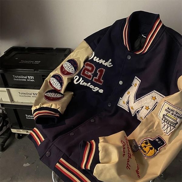 men's jackets hip-hop embroidered baseball uniform jacket european american retro hiphop bomber spring autumn loose casual punk couple, Black;brown
men's jackets hip-hop embroidered baseball uniform jacket european american retro hiphop bomber spring autumn loose casual punk couple, Black;brown