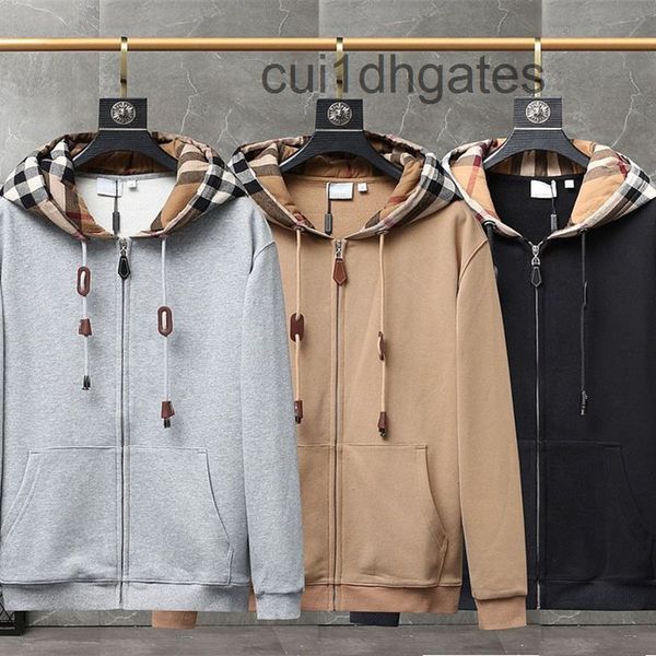 2022 designer burb hoodies online store high version stitched contrast plaid leather drawstring men's and wome, Black
2022 designer burb hoodies online store high version stitched contrast plaid leather drawstring men's and wome, Black