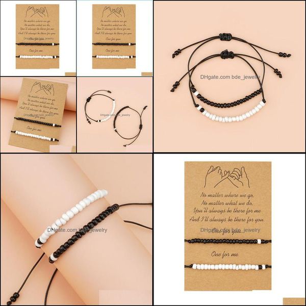 charm bracelets creative card bracelet personality black and white bead wax woven jewelry drop delivery 2021 bracelets bdejewelry dhmra, Golden;silver
charm bracelets creative card bracelet personality black and white bead wax woven jewelry drop delivery 2021 bracelets bdejewelry dhmra, Golden;silver