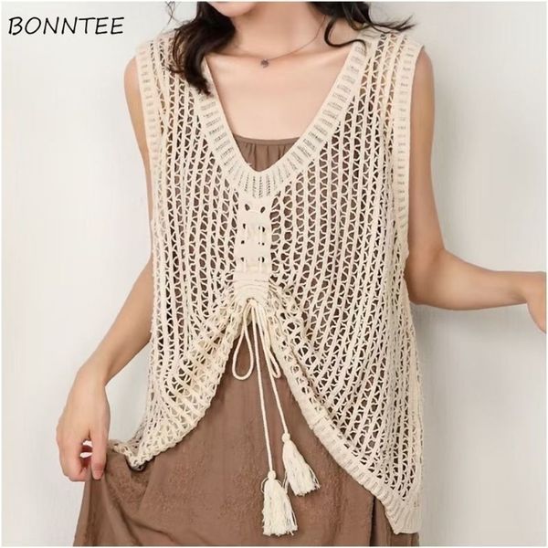women's vests women pure color retro stylish summer hollow out street bf style female harajuku all-match outerwear mujer de moda 220912, Black;white
women's vests women pure color retro stylish summer hollow out street bf style female harajuku all-match outerwear mujer de moda 220912, Black;white
