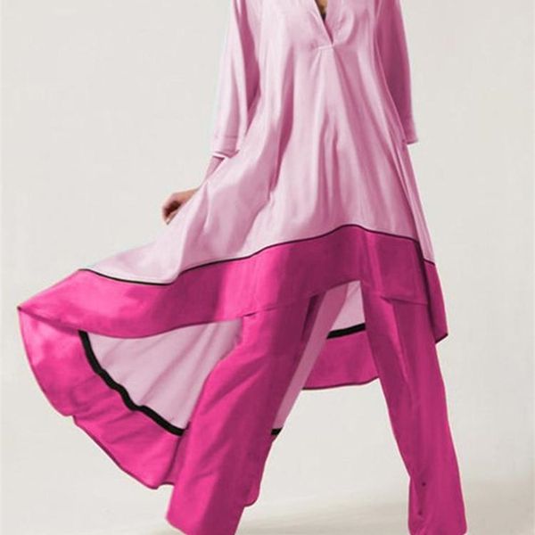 women's two piece pants fashion loose sports pants tracksuit vintage patchwork v neck pullover women trousers outfits suit casual long, White
women's two piece pants fashion loose sports pants tracksuit vintage patchwork v neck pullover women trousers outfits suit casual long, White