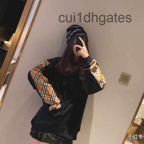 2022 designer burb hoodies online store high end sweater 2022 autumn fashion brand new product splicing lattic a8dw, Black
2022 designer burb hoodies online store high end sweater 2022 autumn fashion brand new product splicing lattic a8dw, Black