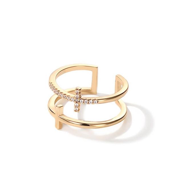 double layer band rings iced out diamond 18k gold luxury generous elegant designer jewelry for women party engagement fine ring ac2203, Silver
double layer band rings iced out diamond 18k gold luxury generous elegant designer jewelry for women party engagement fine ring ac2203, Silver